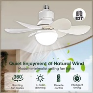 Ceiling Fan Light With remote control Multifunctional ceiling fan light E27 LED light