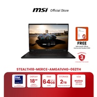 MSI NOTEBOOK STEALTH 16 MERCEAMG A1VHG-062TH | 18" UHD+ | Intel® Core™ Ultra 9 185H | NVIDIA® GeForc