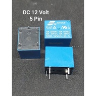 Relay DC 12 volt 5pin 10amper / Relay 12v 5 feet / Relay 12v dc 5pin