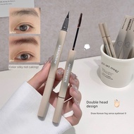 [Water Eyebrow Pencil+Eyebrow Dyeing Cream] Double-Headed Three-Dimensional Eyebrow Pencil Dyeing Ey