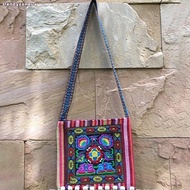 TRENDYZONEUA Women Shoulder Bag, Fashion Hmong Tribal Ethnic Message Bag, Thai Indian Boho Tassels E