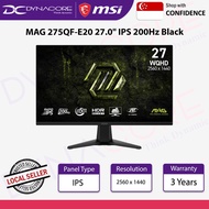 MSI MAG 275QF E20 27" Rapid IPS WQHD 200Hz Gaming Monitor