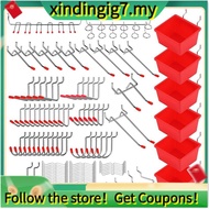 【】121 Piece Pegboard Hooks Set,Pegboard Accessories with Metal Hooks, Peg Board Organizer Accessorie