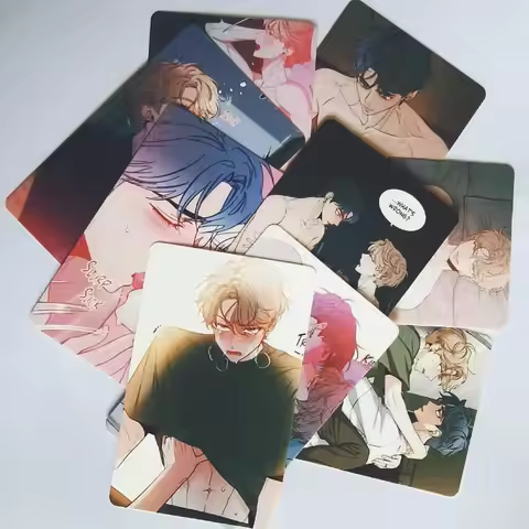 9pcs/set Korean Bl Manwha Sketch Manhwa Photocards Lee Joobin Choi Ilkyung Photo Cards