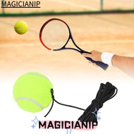 MAGICIANIP Tennis Training Ball, Yellow Adjustable Rope Rebound Ball, Tennis Elastic String Tether B