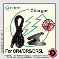 Crest CR4 CR5 CR5L Atmos Garmin Descent Charger Kit with USB Cable and Clip