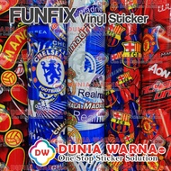 FUNFIX MU FOOTBALL CLUB IMAGE STICKER BARCA MADRID CHELSEA FIFA WORLD CUP SKOTLET MOTOR