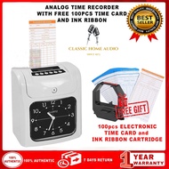 CLASSIC AUDIO Bundy Clock Employee Analog Time Clock Recorder / Bundy Clock Attendance / Time Record