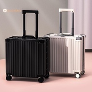 20 Inch Aluminium Small Luggage Cabin Boardable Luggage Mute Luggage Wheel 360°