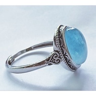 S925 Aquamarine Ring/S925 Cincin Aquamarine