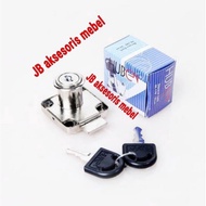 22 mm solid body drawer lock / 2cm long cupboard lock HL 138 - 22 Huben