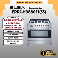 ăDELIVERY BY OWN LOGISTICSăELBA Professional Range Cooker EPRC-H9880ST(SS) Capacity (L) 115