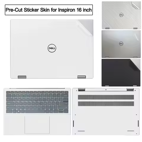 Pre-cut Vinyl Sticker Dell Laptop Skin TPU Keyboard Cover for Inspiron 16 7620 2in1 7630 7610 5630 5