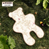 imomoto婴儿冰丝推车凉席夏季儿童专用软凉席坐垫安全座椅凉席垫可用 罗拉城堡