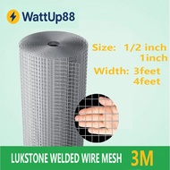 PER 3 Meters WELDED WIRE MESH | Mesh Screen Chicken Wire Pet cage | Plant Pole 1/2" 1" 3feet 4feet