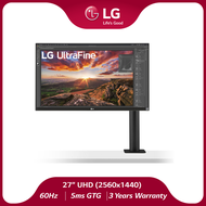 LG 27UN880 UltraFine 27" 16:9 FreeSync 4K IPS Monitor with Ergo Stand, UHD (3840 x 2160) IPS Display, 5 ms Response Time (GtG), AMD FreeSync Support