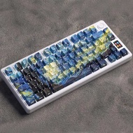 Starry 2 D2 Moon Night Keycaps 108 Keys Waterproof PBT Keyboard Caps No Fingerprints Computer Keyc
