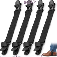 WENY 4pcs Boot Straps, Sturdy Adjustable Boot Clips, Portable Multi-purpose Reusable Elastic Straps 