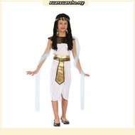 Egyptian Cleopatra Costume For Girl,Halloween  Nile Queen Outfit Kid,Historical Pharaoh Princess Dre