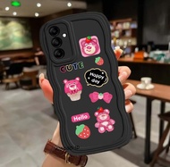 [GB12] Softcase Gelombang Hitam Motif POCO C40 X3 M5 REDMI  2022 REDMI 10 REDMI 10C REDMI 10A REDMI 