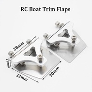 1 Pair RC Boat Trim Flaps 38*30mm Trim Tab Plates Spare Parts  For RC Electric Model Boat