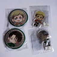 Attack on Titan Badge + KeyChain Brooch And Levi Erwin