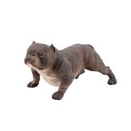 deveodo Bully Dog Ornament Animal Vocabulary Toy Realistic Pitbull Figurine Educational Toy Durable 