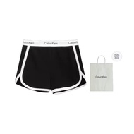 CALVIN KLEIN Modern Gravity Belt Casual Shorts Womens Space Black QS5982-001