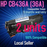2units CB436A 36A 436 36 CB436 CB 436A Compatible Toner P1506 M1319