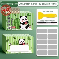 Lucky Scratch Off Cards Panda Party Games Vouchers Holiday Business Prize Drawings For B9e0