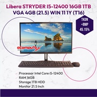 PC Desktop Libera Stryder I5-12400 16GB 1TB VGA 4GB 21.5 W11 1Y (T16)
