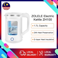 1.7L Zolele ZH100 Electric Kettle Explosion-proof Glass Kettle Jug Kettle Boil Water Smart LED 水壶 电水壶