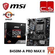 MSI B450M-A PRO MAX II AM4 M-ATX Motherboard + AMD Ryzen Processor Combo