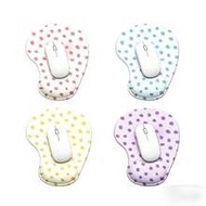 One Wrist Rest Polka Dot Heart-Shaped Mouse Pad, Ergonomic Wrist Rest Mouse Pad, Wrist Support Mouse