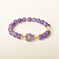 Blets & Anklets 8mm Blet with Lion Dance Nine Purple Fire Amethyst Nine-tailed Fox Accessory tai942