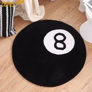 [DEMO3] 8 Ball Carpet, 60x60cm Non-slip Floor Mat,  Faux Cashmere Round Stain-resistant Bedroom Rug 