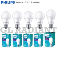 PHILIPS LED E27 ***WITH SIRIM*** 5W/7W/9W/11W/13W E27 ESSENTIAL LED BULB/Mentol LED Essential E27