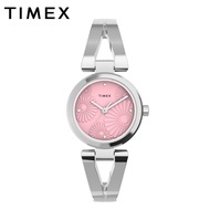 Timex Fashion Stretch Bangle Silver Bangle Analog Quartz Watch For Women TW2U82300