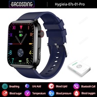 Noninvasive Blood Sugar Smart Watch Health Blood Lipid Uric Acid Monitor ECG+PPG Sport Watch Smart B