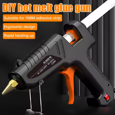 Hot Melt Glue Gun 11mm Glue Sticks Industrial DIY Electrothermal Glue Gun Heat Temperature Thermo El