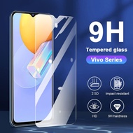 Clear Tempered Glass Screen Protector for Vivo V29E V27E V25E V21e V20 V23e V23 V15 V17 S1 Pro Y17S Y27S Y02 Y02S Y16 Y30i Y50 Y33s Y33T Y51 Y51a Y53s Y75 Y76 Y91i Y91C Y95 Y1s Y11 Y12 Y15 Y17 Y3s Y19 Y12s Y12A Y15a Y15s Y20 Y20s Y20i Y21s Y21t Y27 Y36