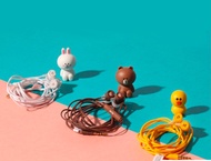 LINE FRIENDS BROWN CONY SALLY EARPHONE ORIGINAL