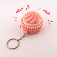 Cupcake Sensory Toys Fidget Keychain Button Toys Clicker Fidget Keyboard Fidget Toys Sensory Keyring