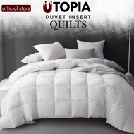 UTOPIA DUVET QUILT 6D Filling Fibber Duvet Insert 180GSM Single Queen King Soft Down Proof