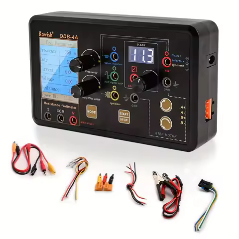 Auto Ignition Coil Test Injector Solenoid Valve Idling Stepper Motor Instrument Tester Fault Detecto