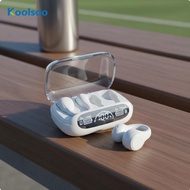 [Koolsoo] Auricular Clip Wireless Earbuds Tap Control Air Conduction Headphones for Gym