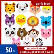 Mini Animal Head Foil Balloon / Animal Head / Kids Zoo / animal character balloon