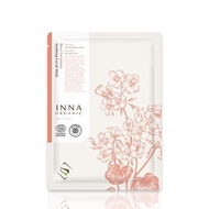 INNA Organic 童顏有機 玫瑰天竺葵舒緩修復隱形面膜 6入組