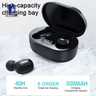 UJ.Z Wireless Earbuds with 40 Hours Playback Time Ergonomic Wireless Earbuds Waterproof Wireless Earbuds with Led Display and Hifi Sound for Outdoor Sports Blue 5.0 Earphones