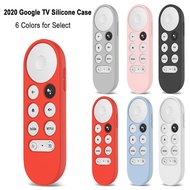 For Google TV 2020 Voice Remote Anti-Lost Shockproof Silicone Case Protective Cover Portable Sleeve For Chromecast Shell